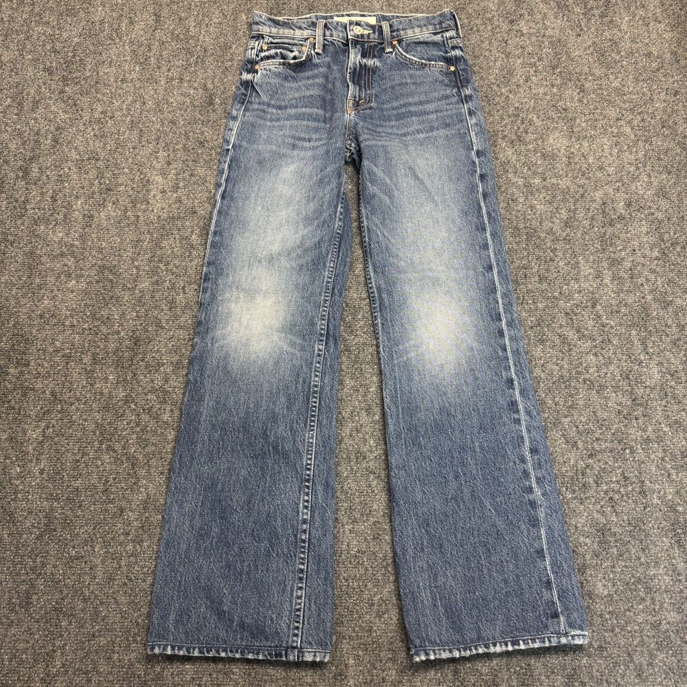 MOTHER Superior The Reifler Straight Leg Jeans After Midnight Wash Womens Sz 23
